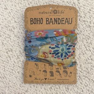 Natural Life Boho Bandeau in Blue and Multicolor